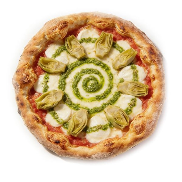 Pizza Pesto Artischoken