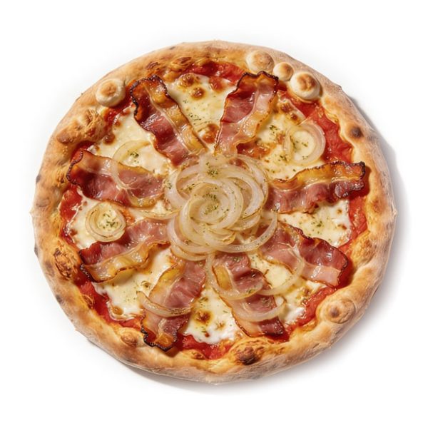 Pizza Speck mit Zwiebeln