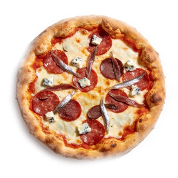 Pizza salami Sardellen