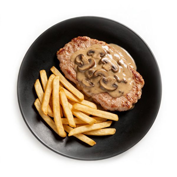 Schweineschnitzel Pilzrahmsauce