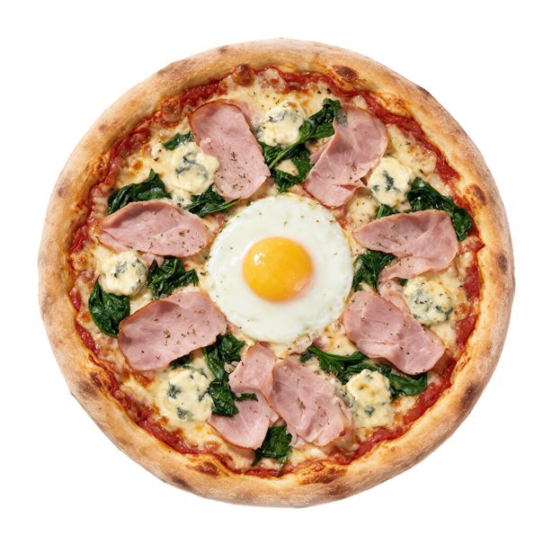 Frisch belegte Pizza im Restaurant Fratelli Dinhard